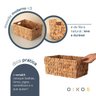 Cesto Organizador 35cm Retangular com Aças de Palha Fibra Natural- Oikos - 4