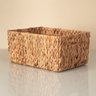 Cesto Organizador 35cm Retangular com Aças de Palha Fibra Natural- Oikos - 5