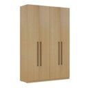 Ver imagem 2 de Guarda Roupa Solteiro Modulado 4 Portas 3 Gavetas 100% MDF Infinity Savana Bege