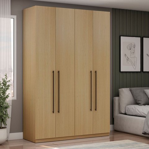 Guarda-roupa Roupeiro 4 Portas 3 Gavetas 100% Mdf Modulado Infinity