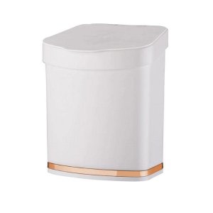Lixeira Bancada 2,5 Litros Branca/ Rose Gold Future