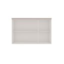 Ver imagem 4 de Armário Aéreo para Cozinha 3 Portas Provençais 100% MDF Branco/Fendi