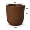 Suporte Legs para Vaso Cachepot em Madeira Pinus 55cm com Vaso de Plantas Marrom - 8