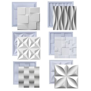 Formas de Gesso 3d Cimento Molde Plástico Abs Placa Parede