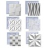 Formas de Gesso 3d Cimento Molde Plástico Abs Placa Parede - 1
