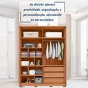 Ver imagem 6 de Guarda-roupa com Espelho 4 Portas Lior Lux Francis