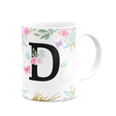 Ver imagem 2 de Caneca Floral - Inicial do Nome Letra D - 325ml