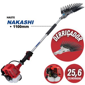 Derriçadeira Profissional Para Lavouras de Café Nakashi DL262MD Haste 1100mm e Garra Dupla