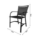 Ver imagem 4 de Conjunto Mesa Redonda 1,40cm com 6 Cadeiras Betta em Alumínio Área Externa Preto