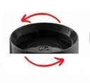 Ver imagem 2 de Potinho Organizador C/Tampa de Rosquear 300ML 9,5x6CM Preto