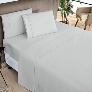 Jogo de Cama Elegance Queen 04 Peças - Cinza