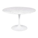 Ver imagem 4 de Mesa de Jantar Tulipa Saarinen Redonda 90 Cm Mármore Branco Extra Cor Branco