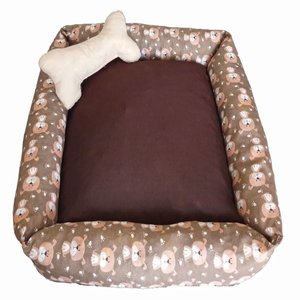 Cama Pet Simples Pop Médio Quadrada Gorgurinho: Avelã