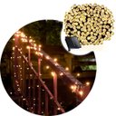 Ver imagem 1 de Pisca Cordão 300 Lâmpadas Solar Led Amarelo de Natal de 30m