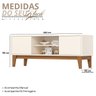 Rack Bancada Buffet 140cm Alure Off White/cinamomo - 2
