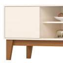 Ver imagem 4 de Rack Bancada Buffet 140cm Alure Off White/cinamomo