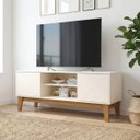 Ver imagem 1 de Rack Bancada Buffet 140cm Alure Off White/cinamomo