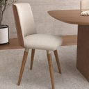 Ver imagem 5 de Conjunto com 2 Cadeiras Giratórias Madeira Natural Dakota