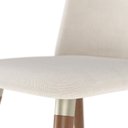 Ver imagem 4 de Cadeiras para Sala de Jantar 2 Unidades Dakota Branco/Marrom/Champanhe