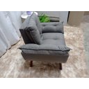 Ver imagem 3 de Poltrona Decorativa Opala Suede Cinza Escuro-PANDORA DECOR