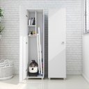 Ver imagem 3 de Armário Multiuso com 1 Porta Am3107 Branco Tecnomobili