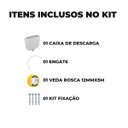 Ver imagem 2 de Caixa de Descarga Elevada de 6,8 À 9l Branca + Engate + Fita Veda Rosca