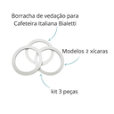 Ver imagem 2 de 3x Anel Reparo Borracha Bialetti Vedação Moka Express 2 Xíc