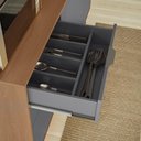 Ver imagem 5 de Cozinha Compacta Viena 8 Portas e 2 Gavetas Lukaliam Móveis Jequitiba/cinza Fosco