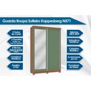 Ver imagem 2 de Guarda Roupa 2 Portas de Correr e 2 Gavetas C/espelho e Pés N571 Branco - Kappesberg