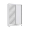Ver imagem 1 de Guarda Roupa 2 Portas de Correr e 2 Gavetas C/espelho e Pés N571 Branco - Kappesberg