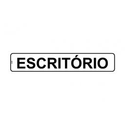 Placa Sinal.pvc 05x25cm Escritorio Ref 1918 - 1