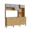 Ver imagem 1 de Cozinha Compacta Donna - Mdp 8 Portas 2 Gavetas 2 Nichos - Casamia