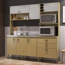 Ver imagem 2 de Cozinha Compacta Donna - Mdp 8 Portas 2 Gavetas 2 Nichos - Casamia