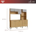 Ver imagem 3 de Cozinha Compacta Donna - Mdp 8 Portas 2 Gavetas 2 Nichos - Casamia