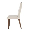 Ver imagem 4 de Kit 2 Cadeiras para Sala de Jantar com Pés em Madeira Natural Megan Branco/Marrom