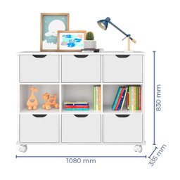 Nicho Organizador c/ 6 Gavetas com Rodízio Roterdã Q01 - Doce Sonho Móveis NICHO ORGANIZADOR NICHO D - 3