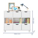 Ver imagem 3 de Nicho Organizador c/ 6 Gavetas com Rodízio Roterdã Q01 - Doce Sonho Móveis NICHO ORGANIZADOR NICHO D