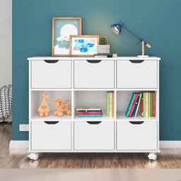 Nicho Organizador c/ 6 Gavetas com Rodízio Roterdã Q01 - Doce Sonho Móveis NICHO ORGANIZADOR NICHO D - 2