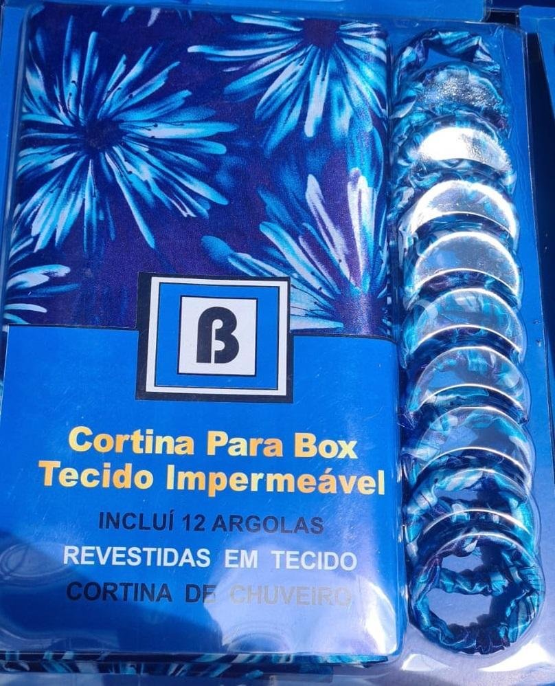 Cortina Box Banheiro Tecido Impermeavel 1.80x.180cm - 2