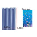 Ver imagem 4 de Cortina Box Banheiro Tecido Impermeavel 1.80x.180cm