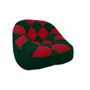 Ver imagem 1 de Poltrona Paloma Escritório Sala Pé Plástico Suede Verde e Suede Vermelho - Dominic Decor