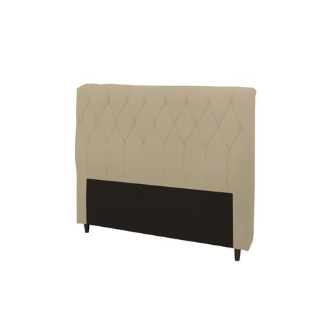 Cabeceira Viena Plus Casal 1400mm Liinho Creme - Simbal
