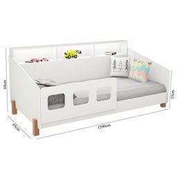 Cama Infantil Mavi com Colchão e Luminária - 3