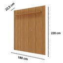 Ver imagem 5 de Rack com Painel Ripado para TV de até 70 Polegadas 100% MDF 220CMX185CM Holanda Maragogi Espresso Marrom