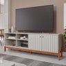 Rack com Painel para TV de até 70 polegadas 100% Mdf Holanda Maragogi Espresso - 6