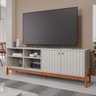 Conjunto Rack Holanda e Painel Trend para Tv de até 70 Polegadas 100% Mdf Espresso Móveis - 2