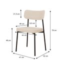 Ver imagem 3 de Kit com 6 Cadeiras para Sala de Jantar Mona Yescasa