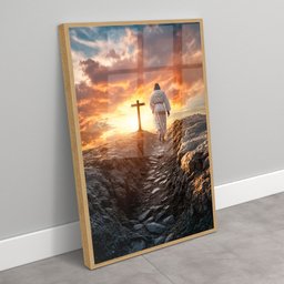 Quadro Decorativo Jesus e a Cruz Sala Quarto Casa Escritório - 2