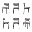 Ver imagem 1 de Kit com 6 Cadeiras para Sala de Jantar Mona Yescasa Cinza