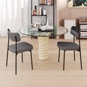 Ver imagem 2 de Kit com 6 Cadeiras para Sala de Jantar Mona Yescasa Cinza/Preto
